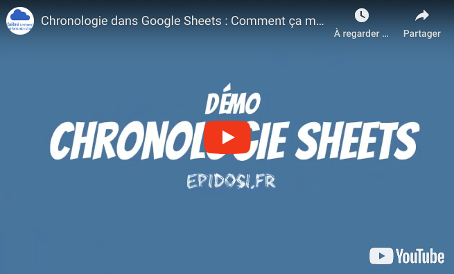 Vidéo : Chronologie dans Google Sheets : Comment ça marche ?