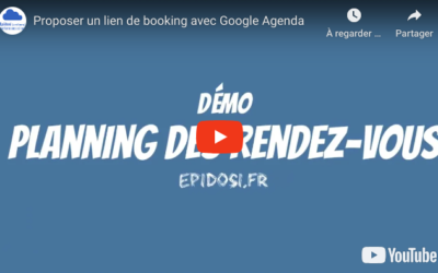 Vidéo : Proposer un lien de booking avec Google Agenda