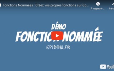 Vidéo : Fonctions Nommées : Créez vos propres fonctions sur Google Sheets